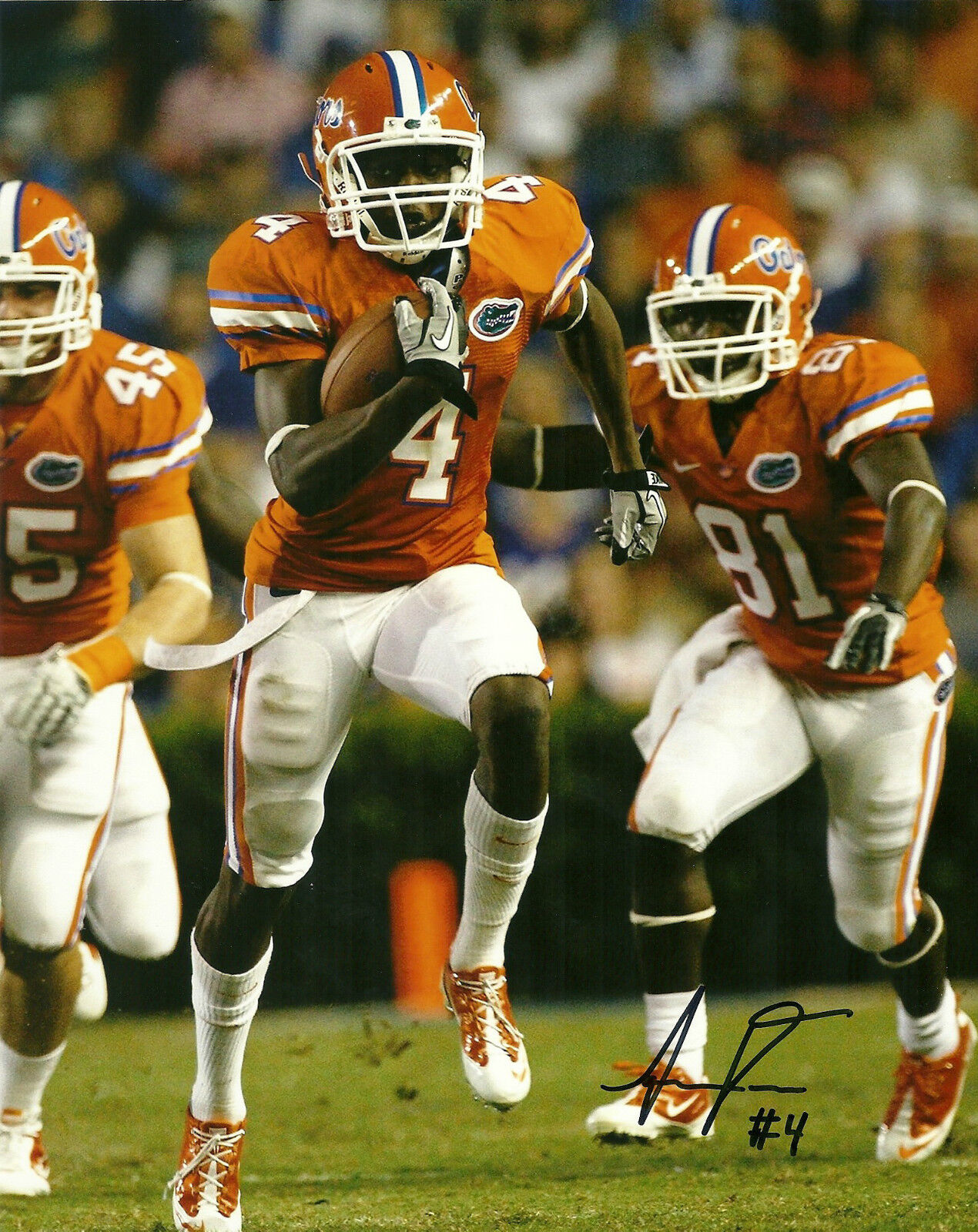 OAKLAND RAIDERS ANDRE DEBOSE HAND SIGNED FLORIDA GATORS 8X10 Photo Poster painting W/COA