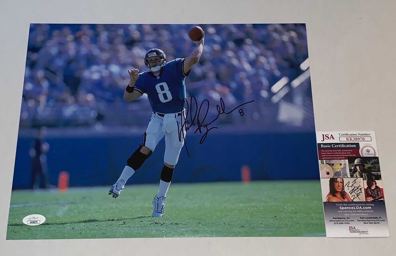 Mark Brunell signed Jacksonville Jaguars 11x14 Photo Poster painting autographed JSA