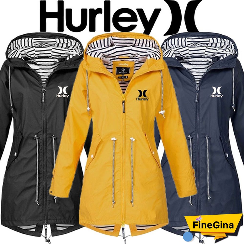 Women Outdoor Waterproof Rain Jacket Running Coat Jackets Climbing Hooded Sleeve Hooded Windbreaker Jacket