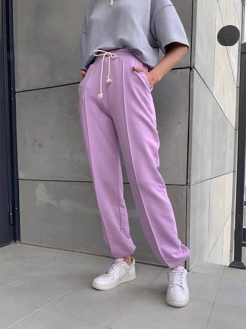 Athvotar Athvotar New Rope Sweatpants Hot Girl Wind Trousers Trousers Women's Clothing