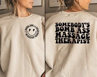pornhint Pornhint Somebody's Bomb Ass Massage Therapist Sweatshirt, Massage Therapist Shirt, Massage Therapist Gift, Masseuse Shirt, Masseuse Sweatshirt