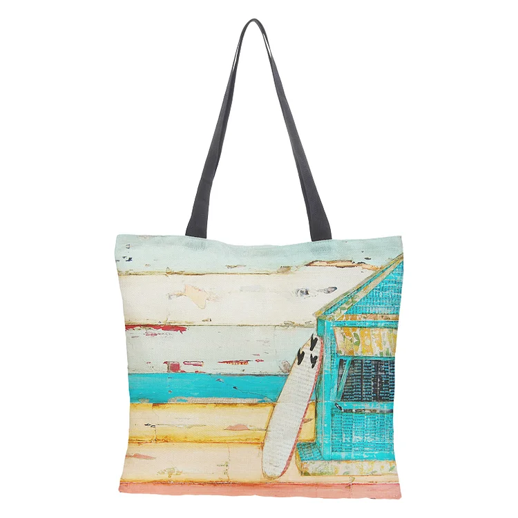 Linen Eco-friendly Tote Bag - Painted