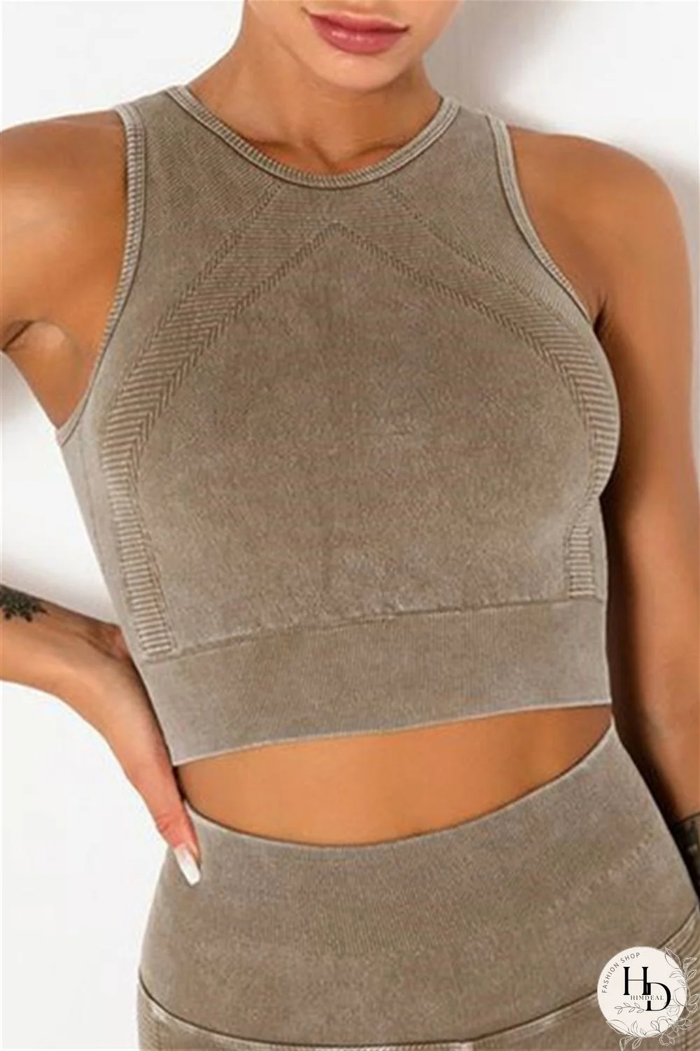 Grey Casual Sportswear Solid Vests