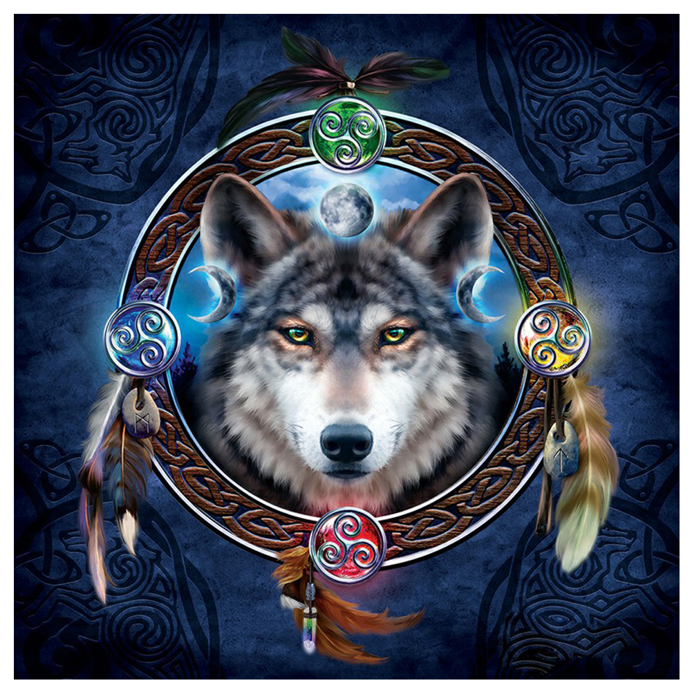 

Grey Wolf - Round Drill Diamond Painting - 40*40CM, 501 Original