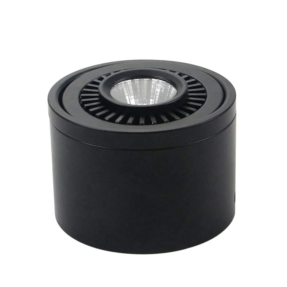 Dimmable LED Recessed Downlight – COB Spotlight 7W/9W/15W Black Round Ceiling Light 5 thumbnail image