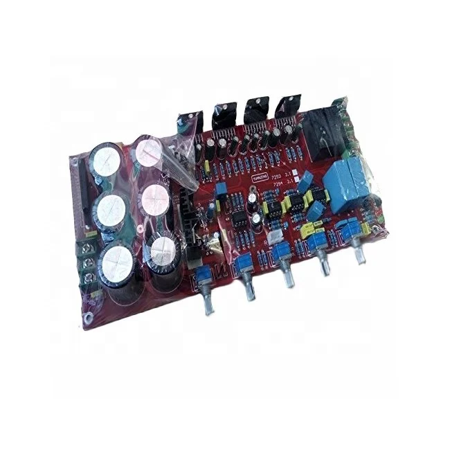 Dual 18-24VAC 2*80W+160W 25A Rectifier Bridge Home Audio Subwoofer Amplifier TDA7294 2.1 Channel Power Amplifier Board