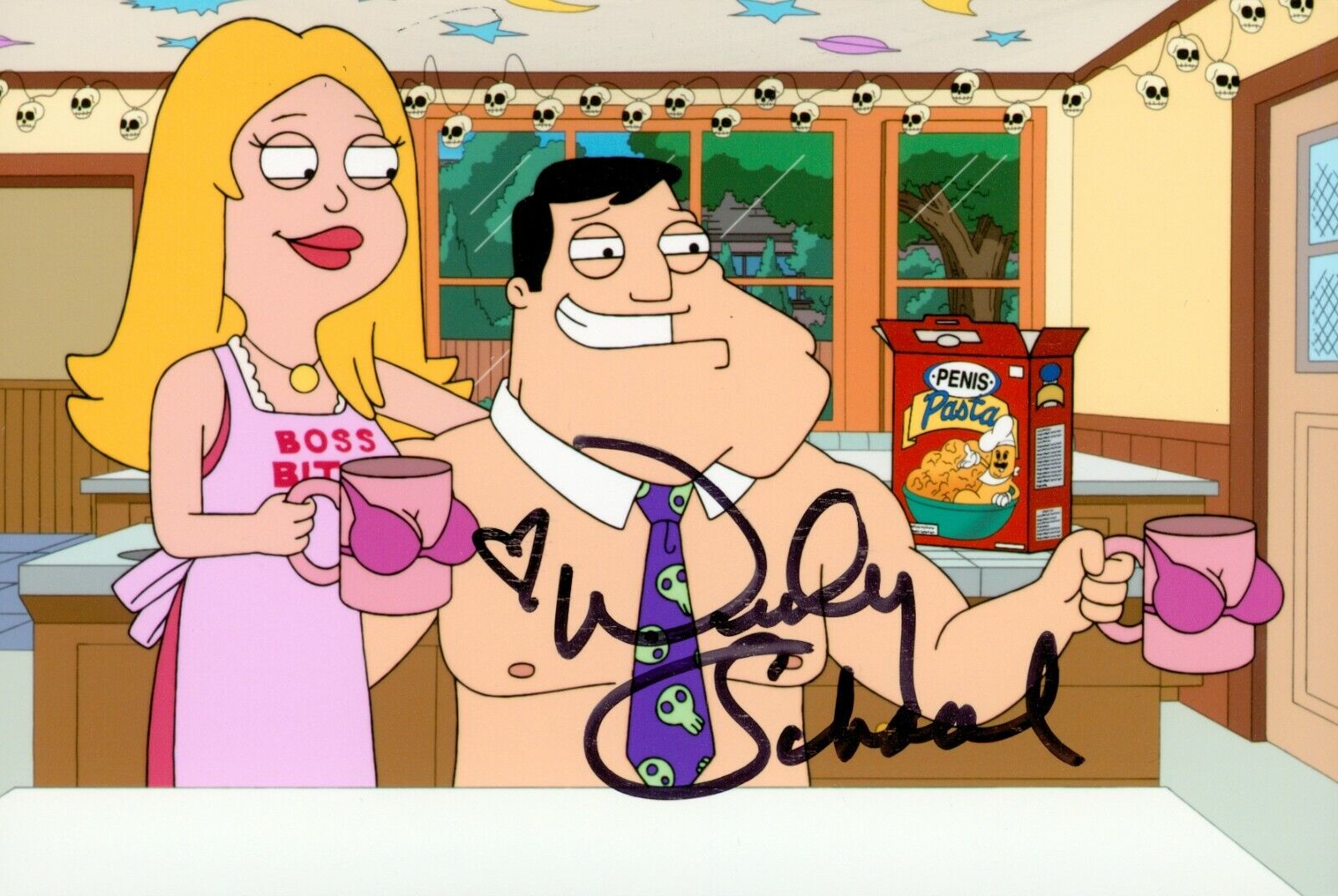 Wendy Schaal Signed 6x4 Photo Poster painting American Dad Francine Smith Voice Autograph + COA