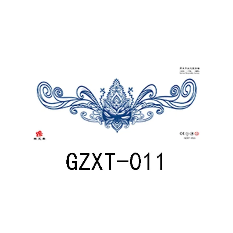 Herbal juice chest sticker tattoo sticker lasts 15 days herbal plant semi-permanent juice tattoo on chest back