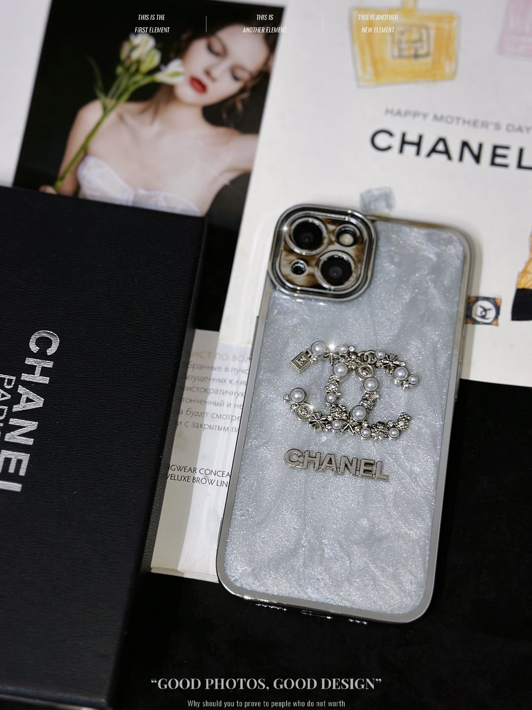 CHANEL Premium Letter Logo Chanel Plating Drop Protection Phone Case ProCaseMall