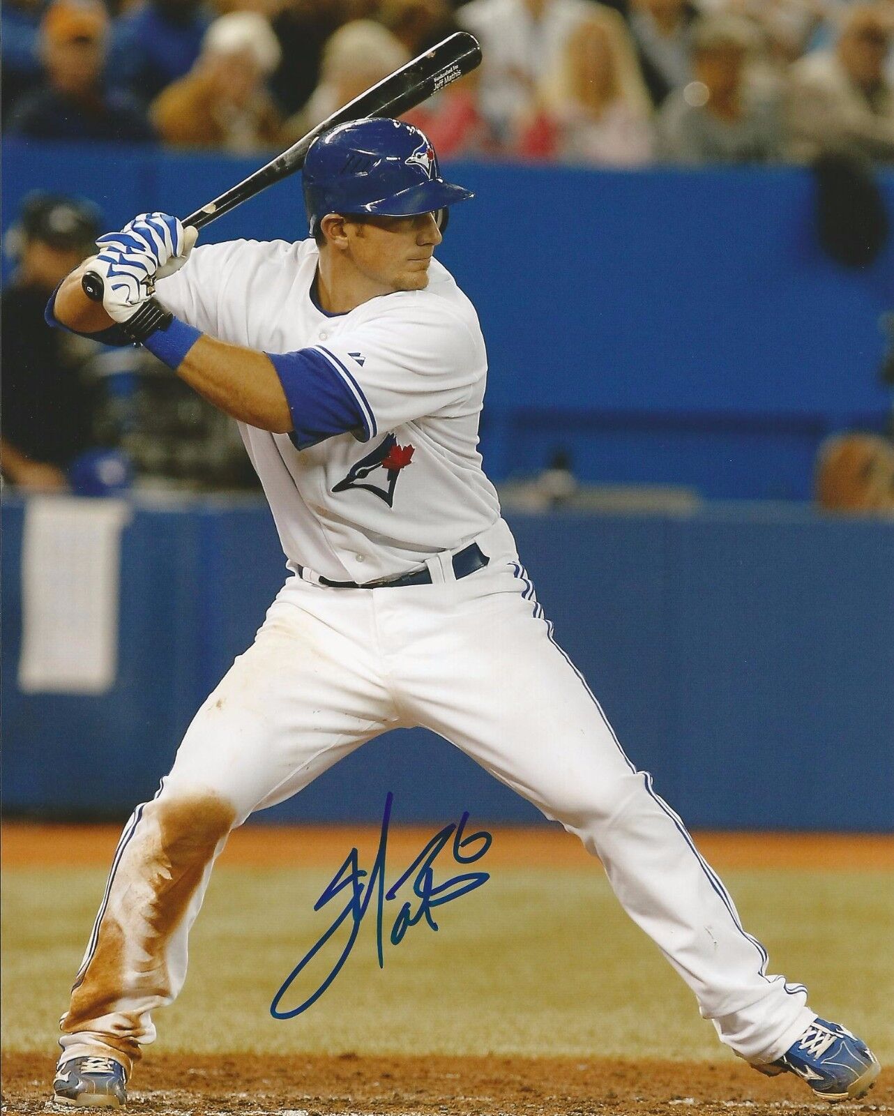 JEFF MATHIS SIGNED TORONTO BLUE JAYS 8x10 Photo Poster painting #1 w/PROOF & COA