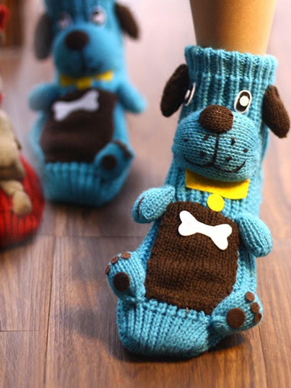 Christmas Creative 3D Design Snowman Floor Socks