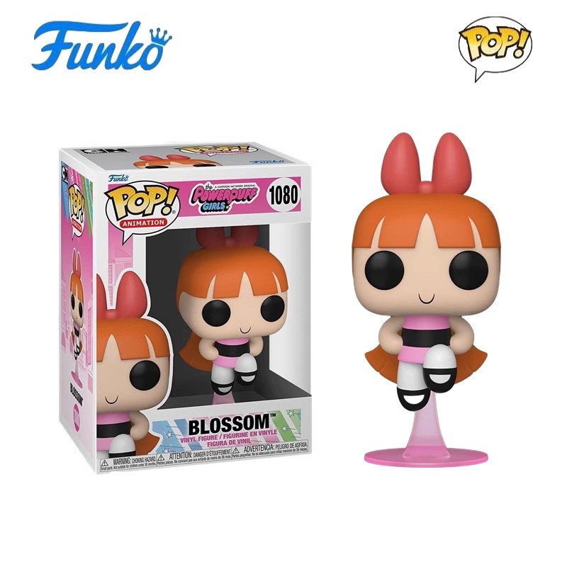 Collectible Vinyl Funko POptimus Prime! Figurines of The Powerpuff Girls - Blossom (#1080), Bubbles (#1081), Buttercup (#1082) - Handmade, Ideal Gifts for Fans & Collectors