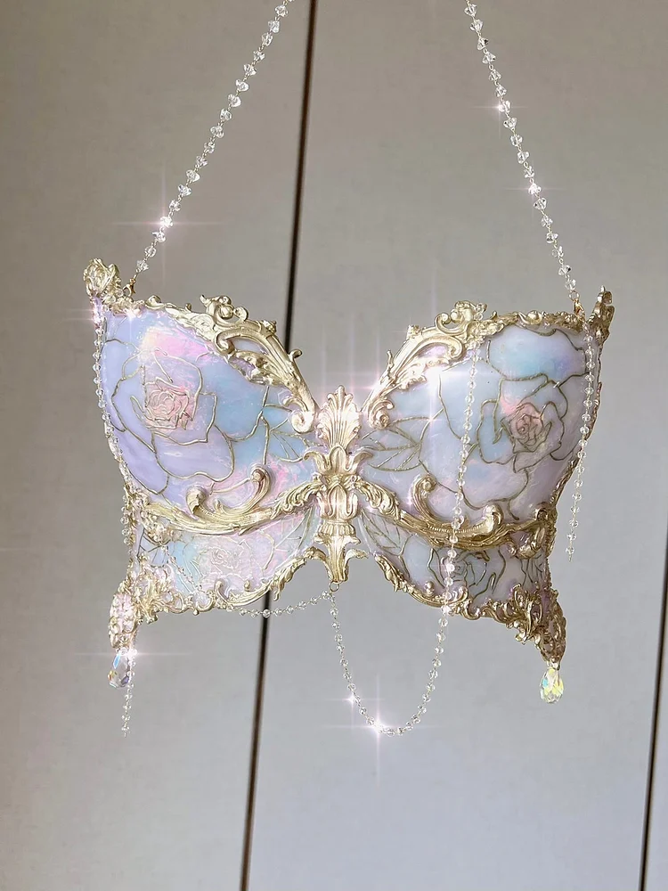 Luxury Butterfly Dream Art Corset - Pink