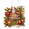 Diamond Painting Wooden Xmas Santa Claus Diamond Art Pendant