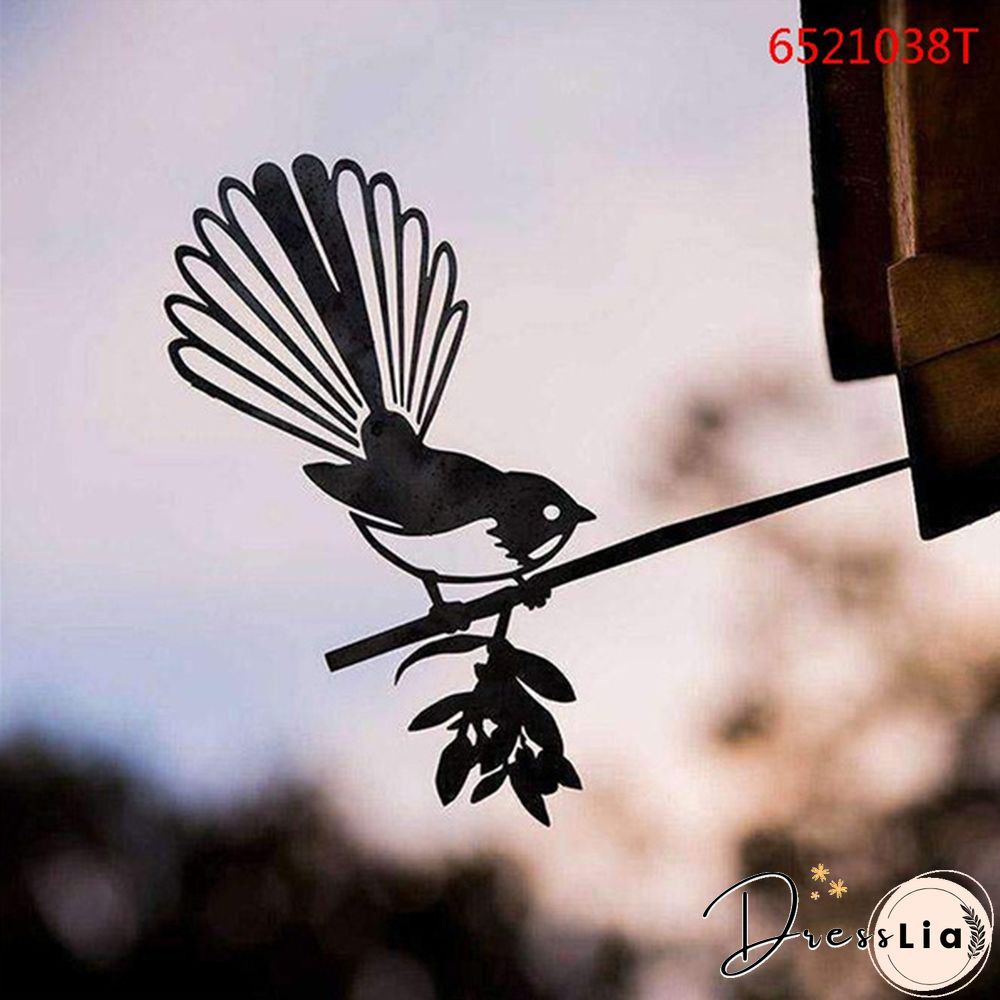 Tree Metal Art Yard Garden Outdoor Branch Gnomes Decoration Sign Rustic Hanging