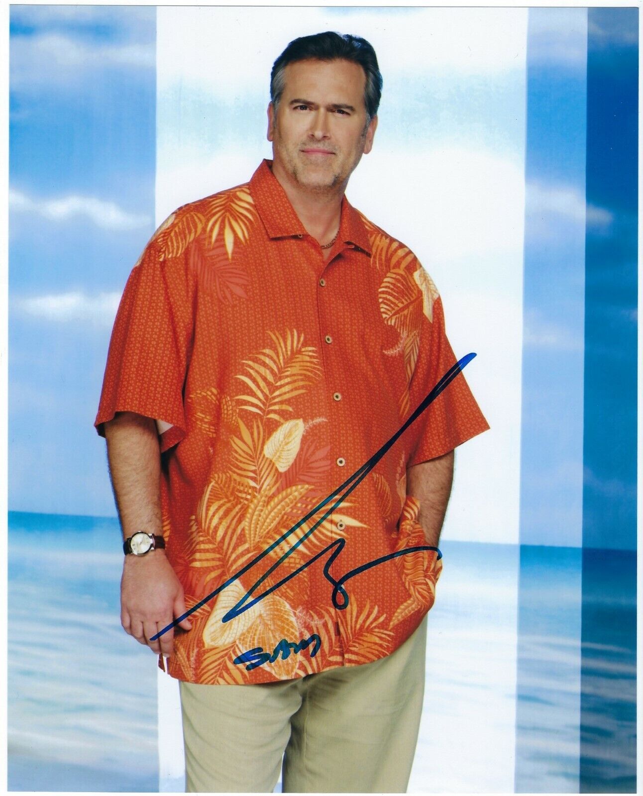 Bruce Campbell signed Photo Poster painting