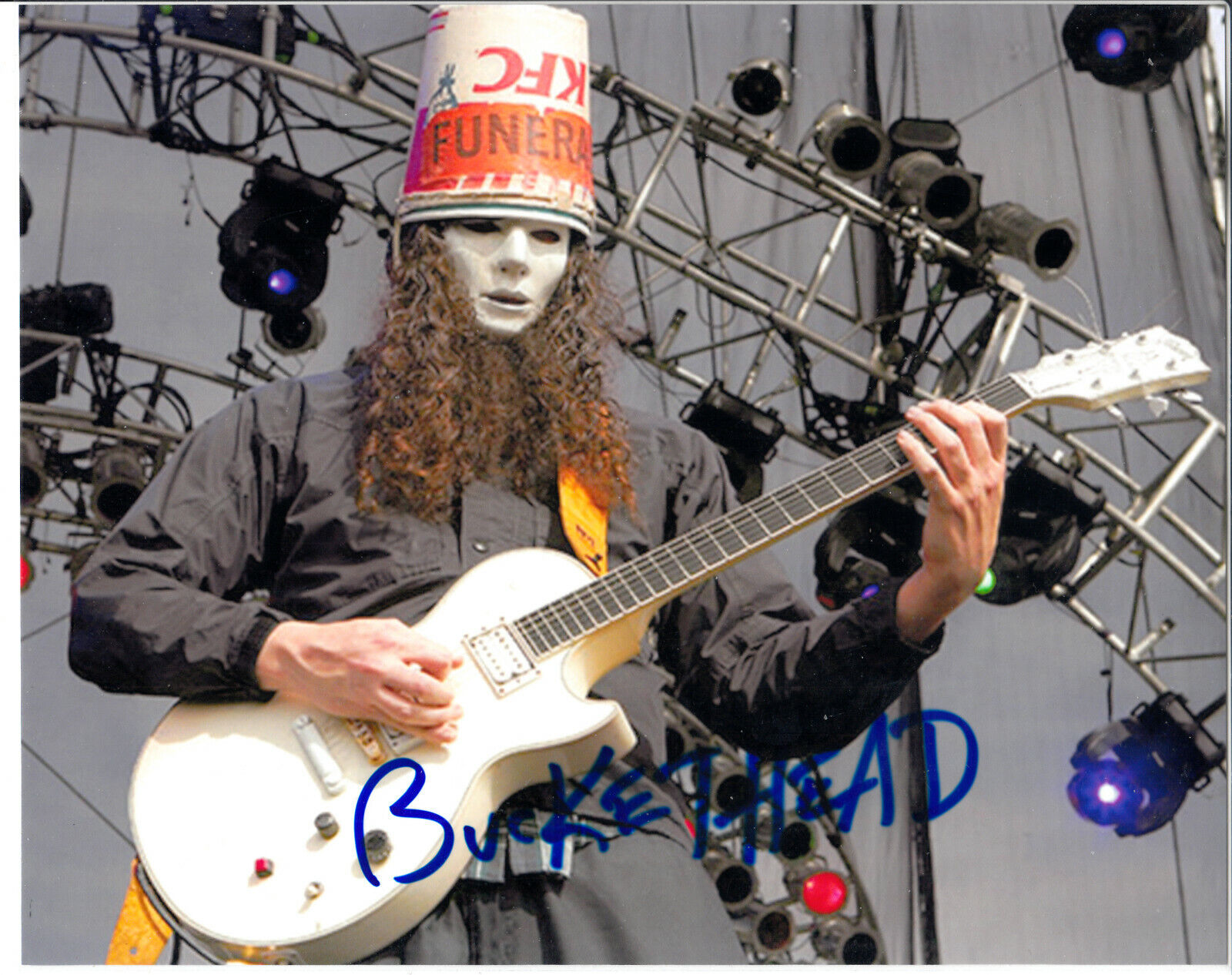 Buckethead Brian Patrick Carroll Signed Autograph 8x10 Photo Poster painting