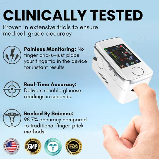 Glycenx Precision Glucose Monitoring Device