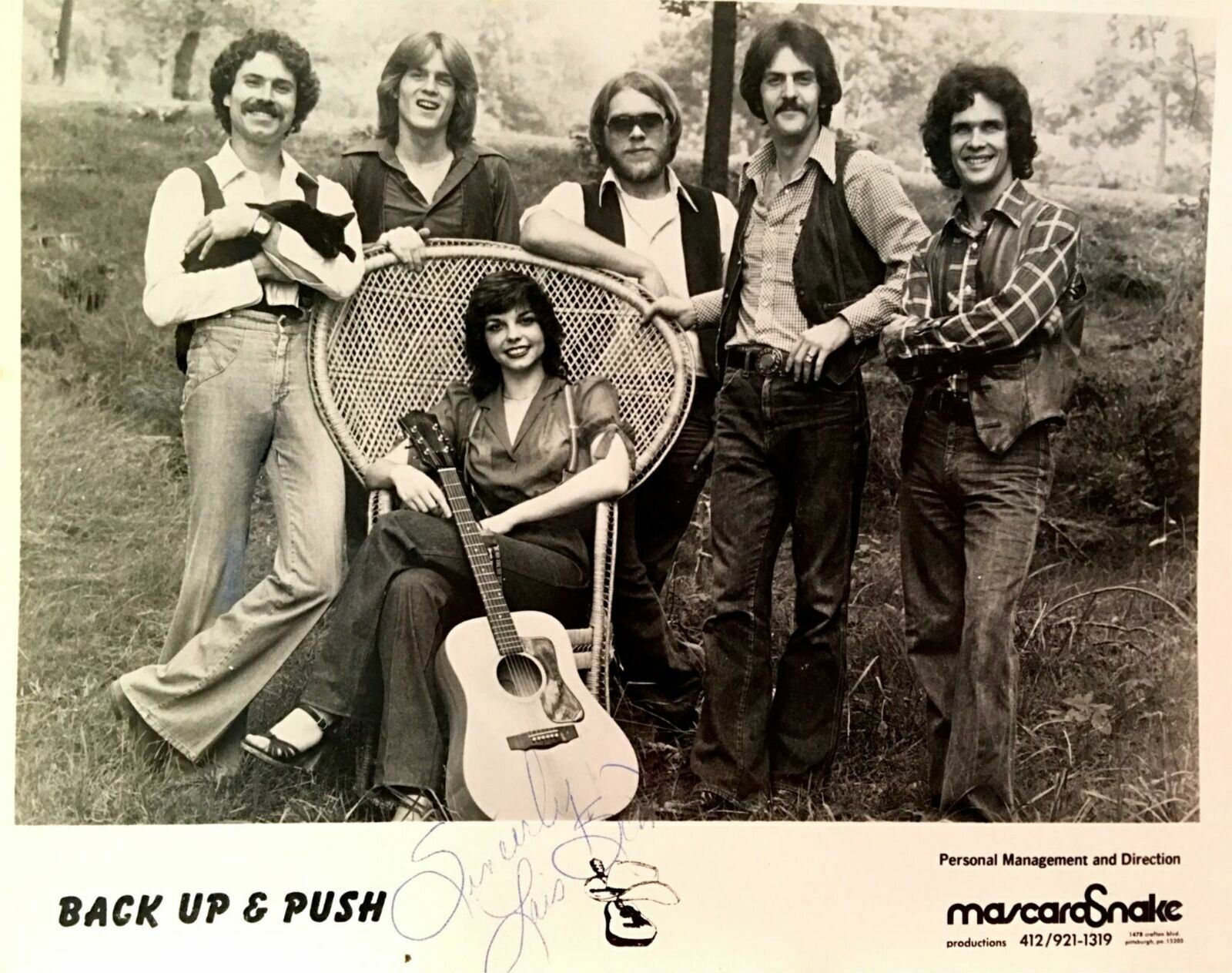 Back Up and Push Signed 8x10 Photo Poster painting Country Music  SHIP Autograph Auto