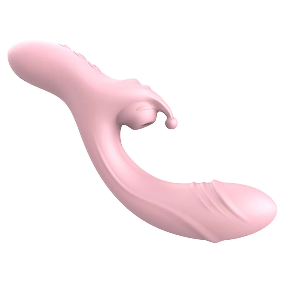 Intelligent Clit G-Spot Dual Stimulation Rabbit Suck Vibrator - Rose Toy