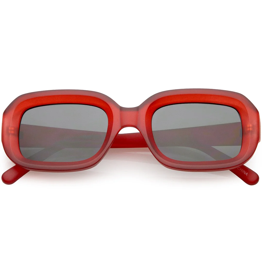 Chunky Rectangle glasses Neutral Colored Lens 50mm