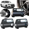 12V Portable Car Air Pump W/ LED Light Dual-Purpose for Motorcycles Bicycle Ball