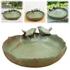 Ceramic Birdbath Bowl Bird Feeder Bird Feeding Bowl for Outdoor Garden Courtyard