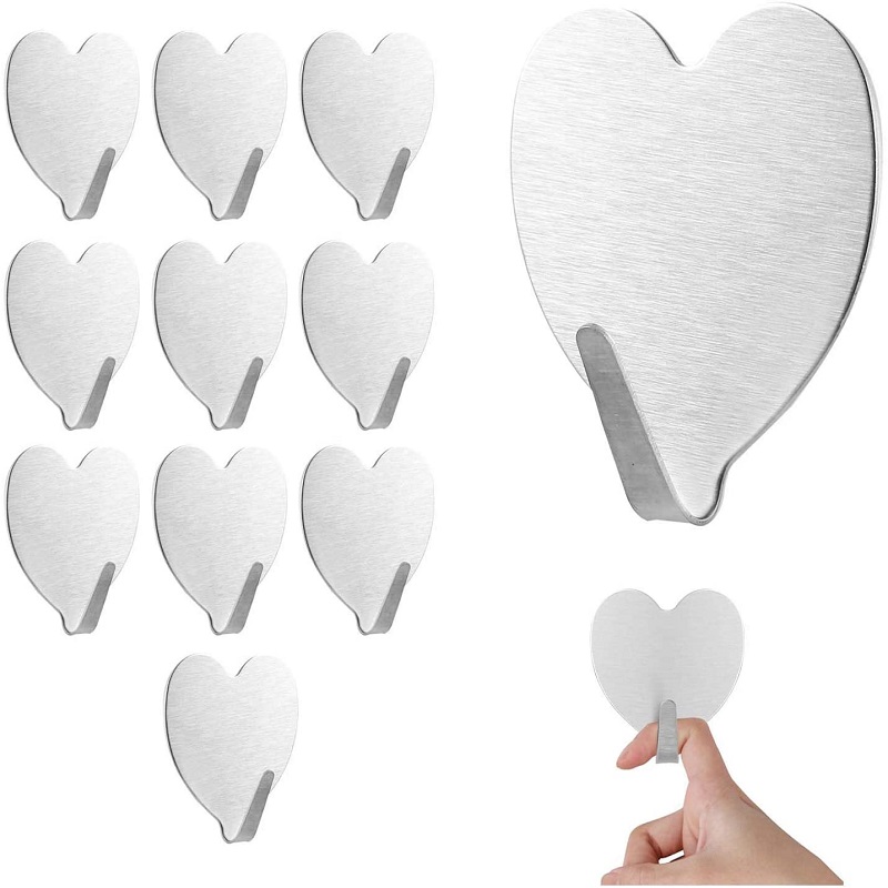 

10pcs Nail-free Sticker Hook Drawing Love Hook Viscose Wall Hanging, 501 Original