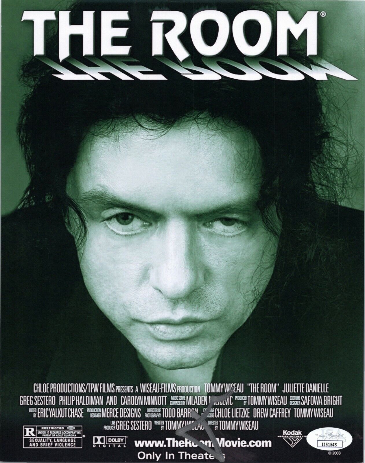 ~~ TOMMY WISEAU Authentic Hand-Signed THE ROOM