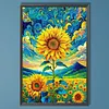 Diamond Painting -DIY Round Drill Sunflower(40x60cm)