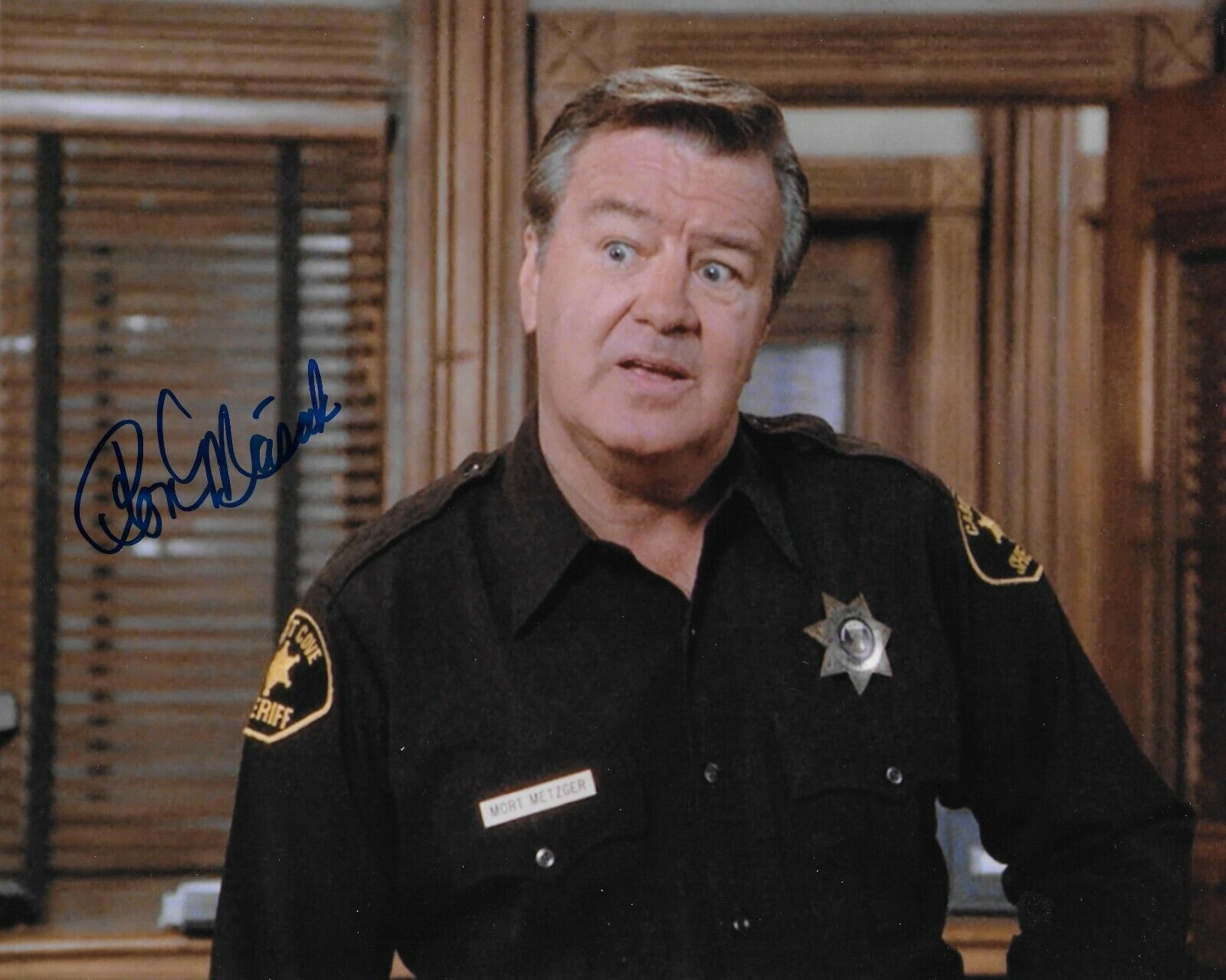Ron Masak Murder, She Wrote Original Autographed 8x10 Photo Poster painting #2
