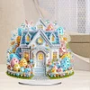 (US Only)Acrylic Special Shape Easter Egg House Diamond Painting Desktop Decors