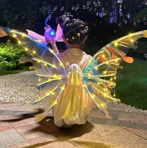 Electric Butterfly Elf Wings with Light Glowing