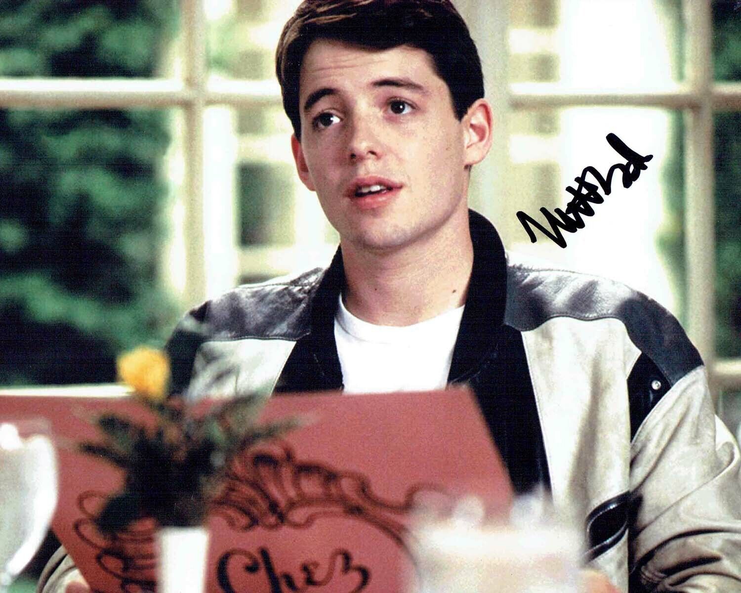 Matthew BRODERICK Signed 10x8 Photo Poster painting AFTAL COA Ferris Bueller Day Off Movie