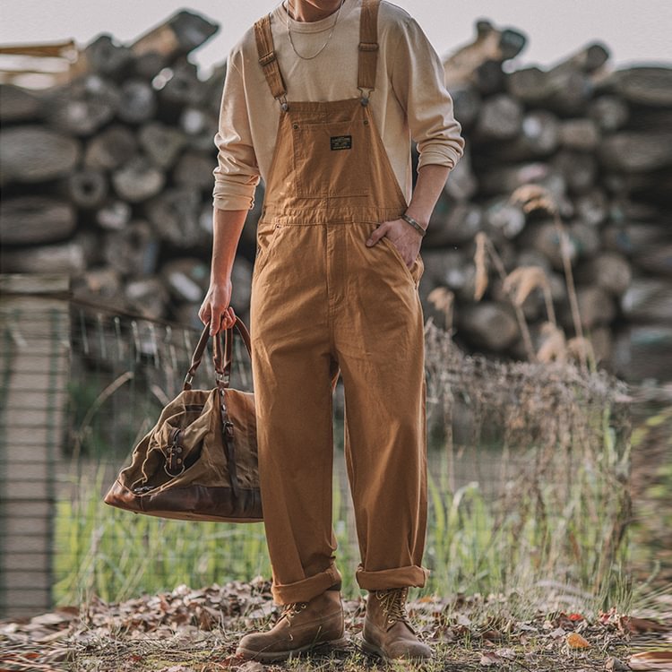 Loose Washed American Vintage Cargo Overalls