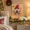 (20x20cm)Gift Gnome DIY Pearl Painting Art With Inner Wooden Framed Kit