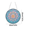 Diamond Painting Stained Glass Mandala Flower Pendant