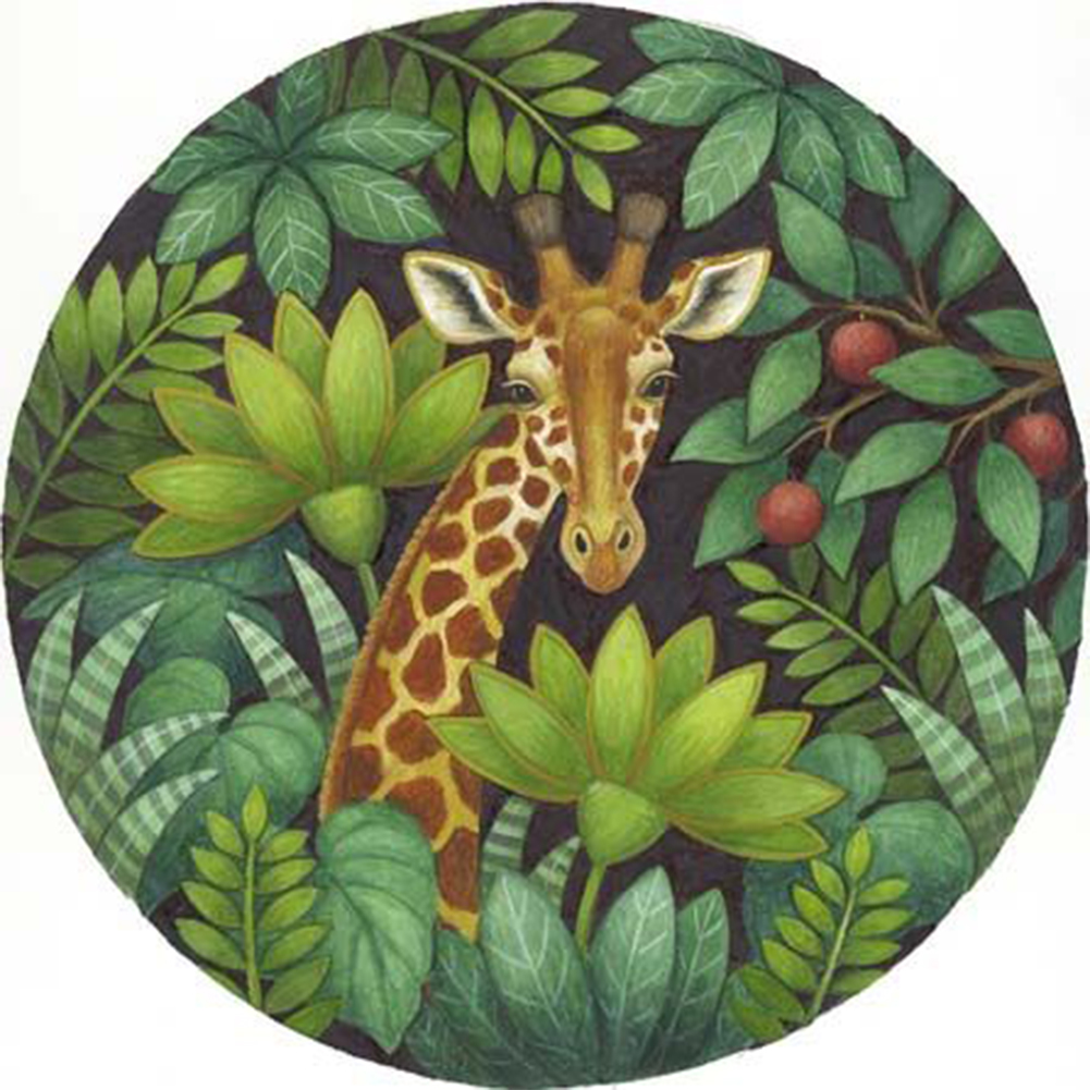 

Jungle Giraffe - Round Drill Diamond Painting - 40*40CM, 501 Original