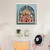 Paper Quilling Castle-14CT Stamped Cross Stitch 40*40cm/15.75*15.75in tapestrymarket