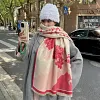 Nature Moutain Water Flower Shawl Scarf