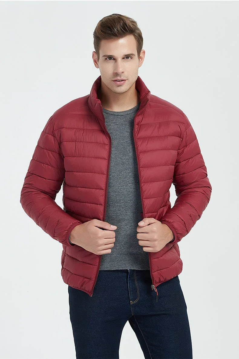Men's Stand-collar Lightweight Winter Jacket