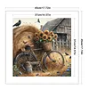Sunflower Bike-11CT Stamped Cross Stitch 45*45cm/17.72*17.72in tapestrymarket
