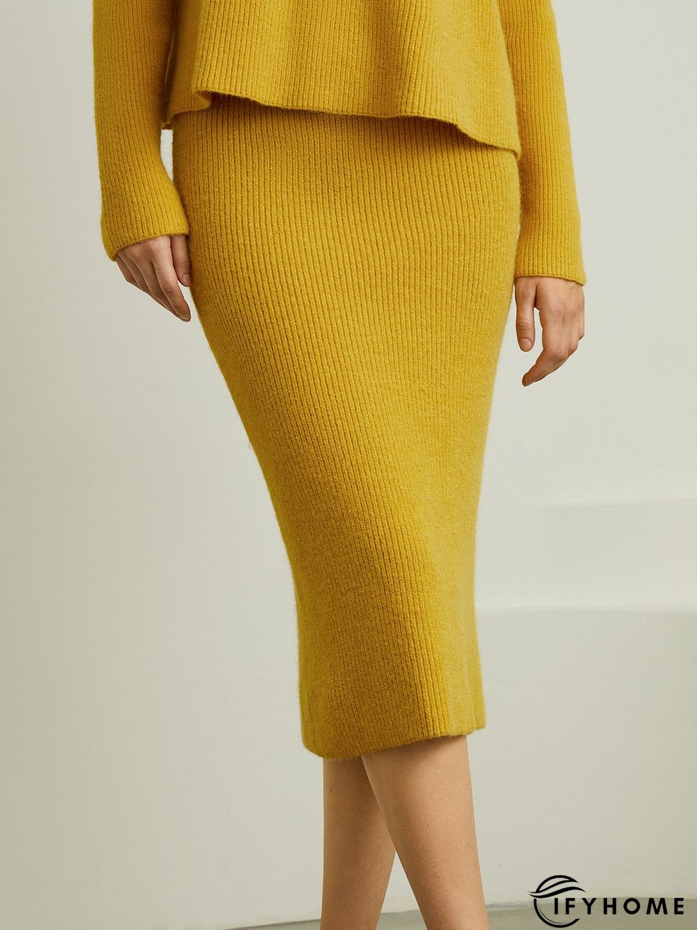 Simple Plain Tight Skirt | IFYHOME