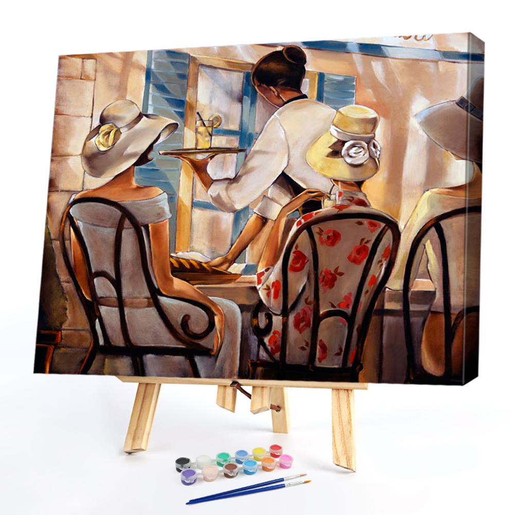 

50*40CM - Paint By Numbers - Figure On The Street, 501 Original