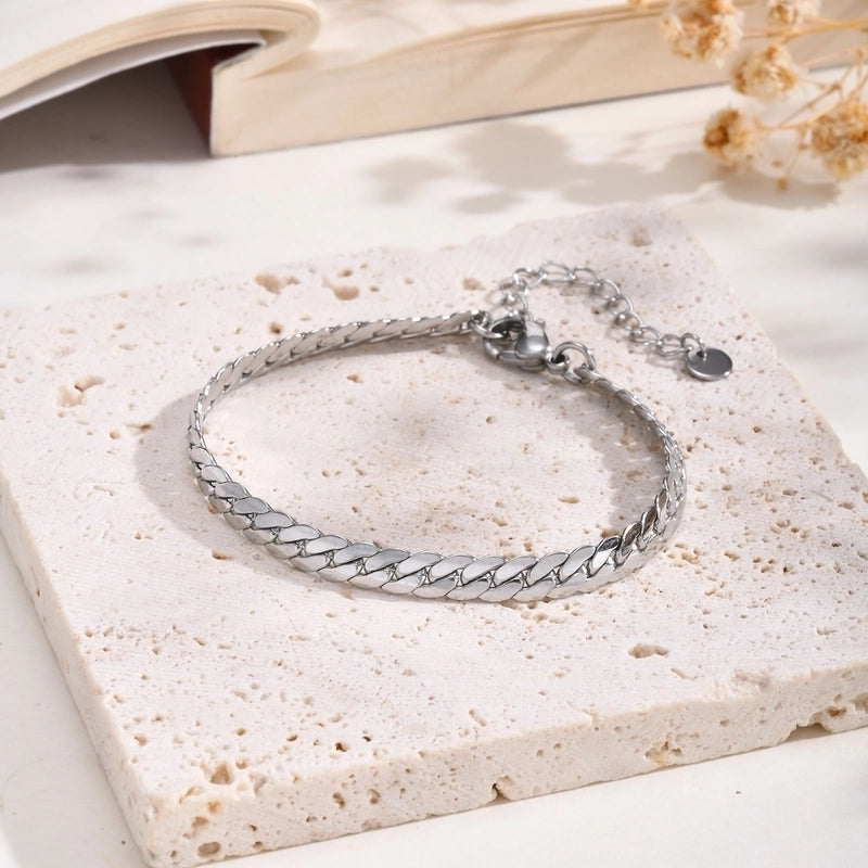 Minimalist Solid Color 201 Stainless Steel Men’s Bracelets