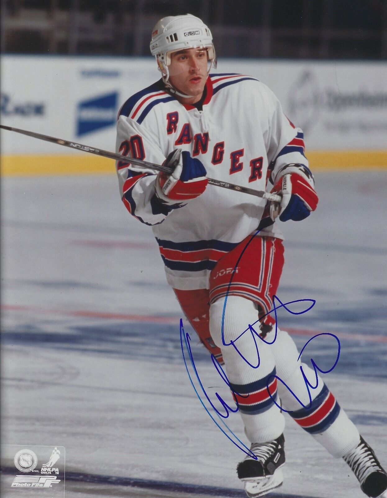 Signed 8x10 RADEK DVORAK New York Rangers 8x10 Photo Poster painting - w/ COA