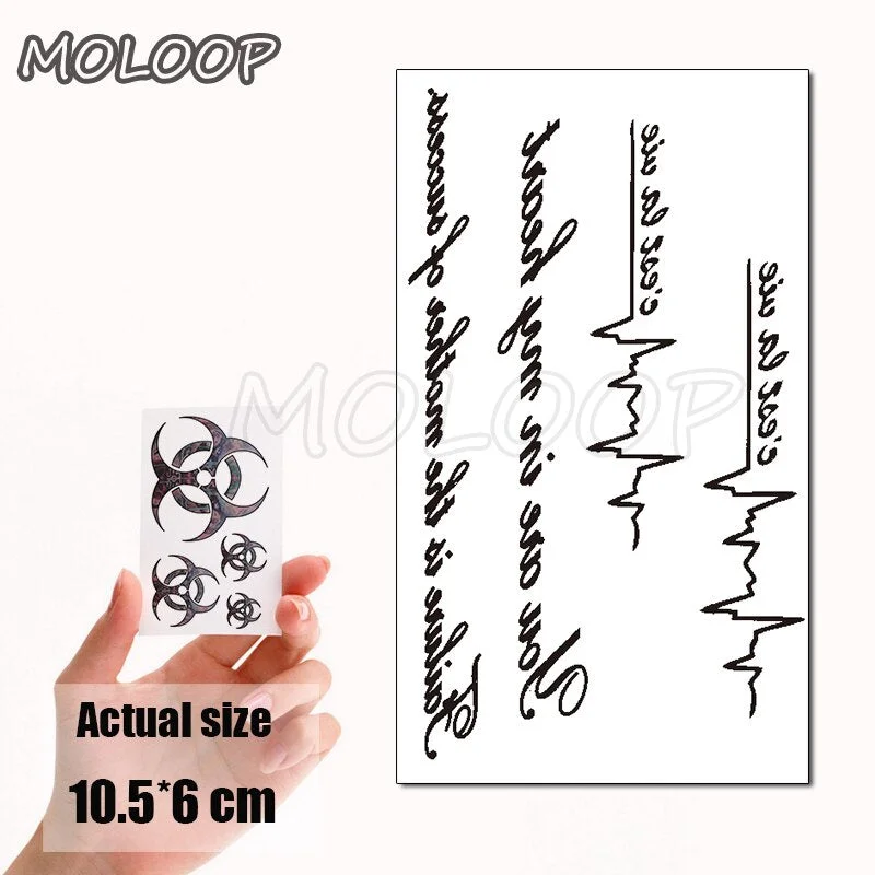 Water Transfer Tattoo Skull Cyclops Pirate Tattoo Body Art Waterproof Temporary Fake Flash Tattoo for Man Woman Kid 10.5*6cm