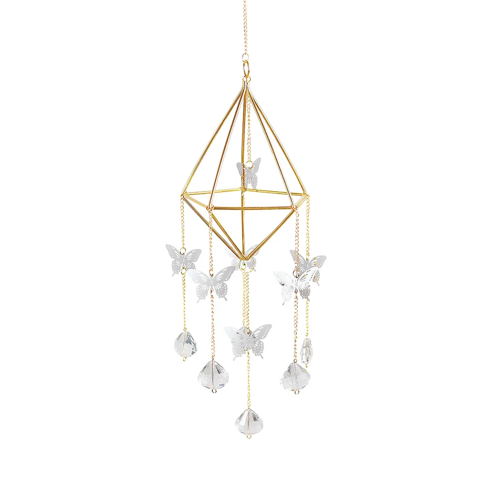 Hanging Prism Rack Ball Light Catcher Crystal Outdoor Wind Chime Decor (57)