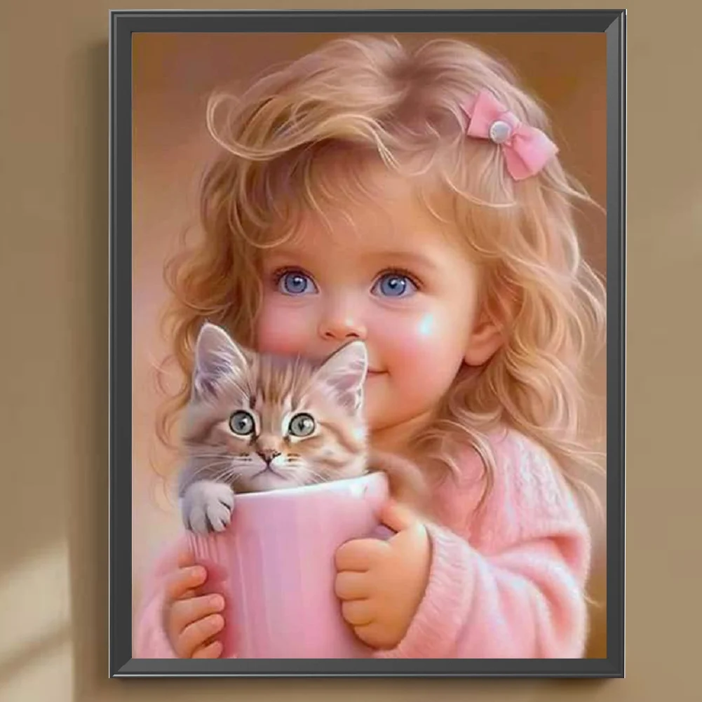 Diamond Painting - Full Square Drill - Girl(Canvas|30*40cm)