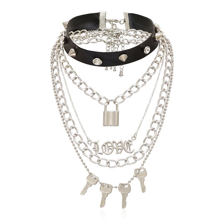 Gothic Choker Chains Set
